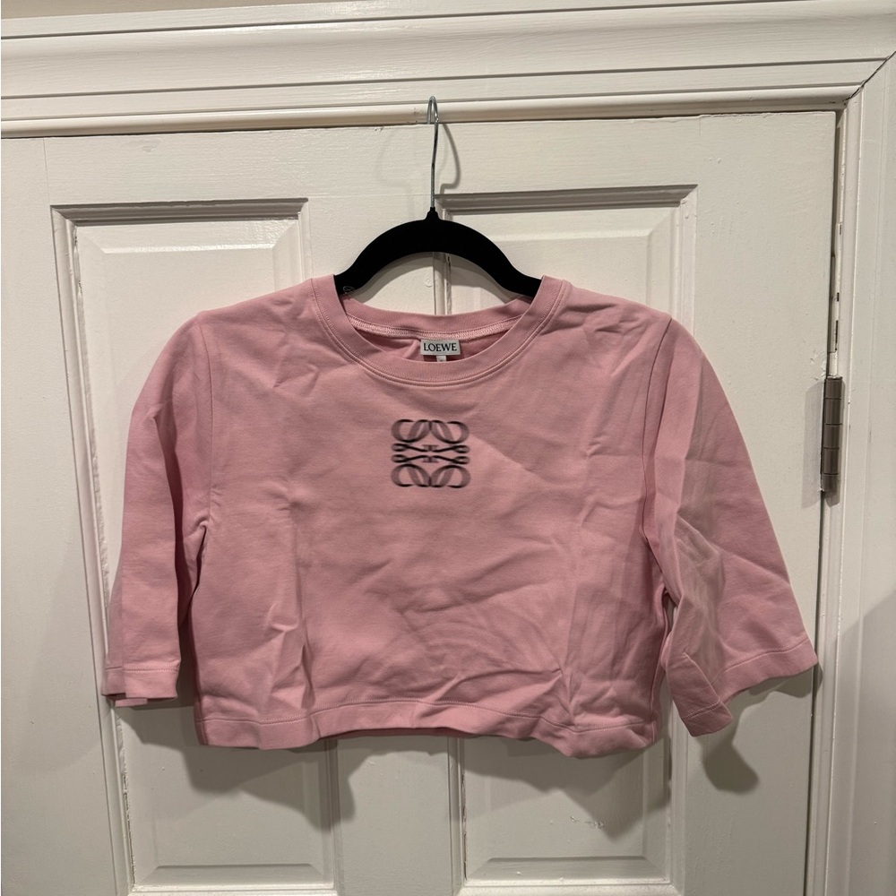 Loewe Pink Crop Top with Logo